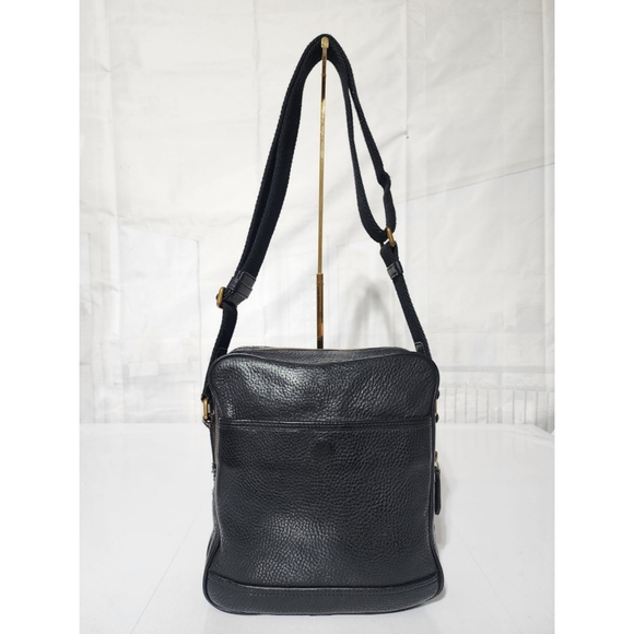 Burberry Other - Burberry Nova Leather Messenger Bag Black